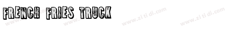 French fries tRUCK字体转换